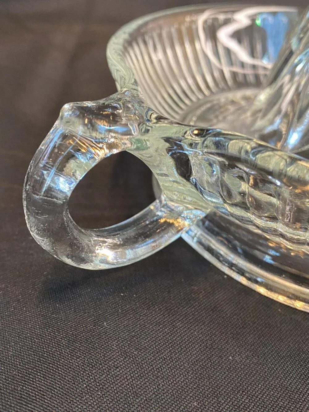 Vintage Mid-Century Pressed Glass Citrus Juicer Reamer